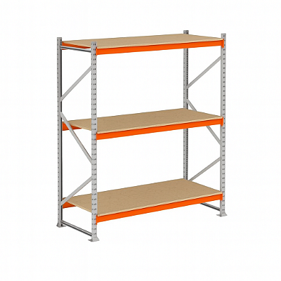 Mini Porta Pallet INICIAL 3 Níveis Com Plano em Madeira