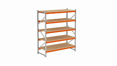 Mini Porta Pallet INICIAL 5 Níveis Com Plano em Madeira