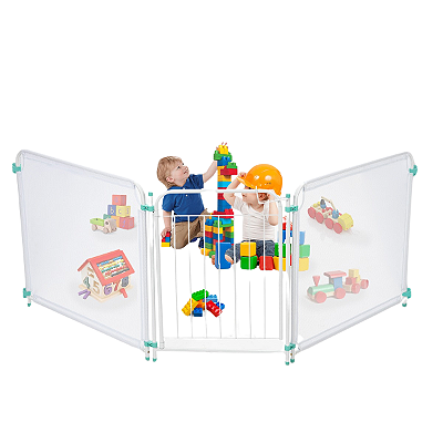 Kit Cercado Grade Tela De Bebê/ Cachorro Segurança Infantil Portátil