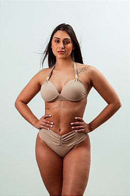 Biquini efeito lipo Estela/Bia cor castanho