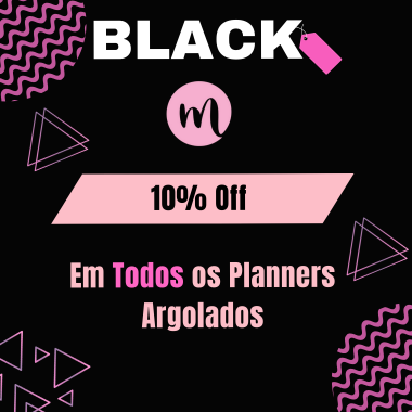 black planner argolado