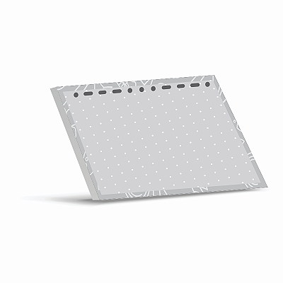 Refil para Guarda Fichas Cinza Pòntilhado