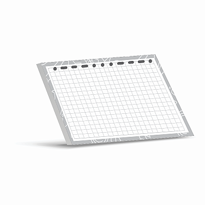 Refil para Guarda Fichas Branco Quadriculado