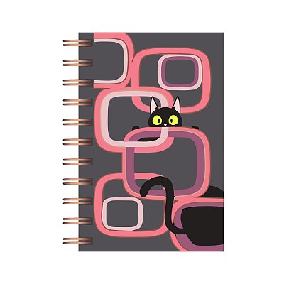 Caderneta 1/8 Gato Preto