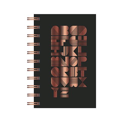 Caderneta 1/8 Formal Preta