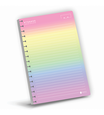 Refil para Caderno Universitário Reposicionável Pautado Gradient