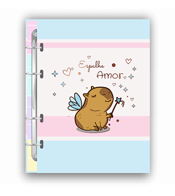 Caderno Colegial Argolado Espalhe Amor