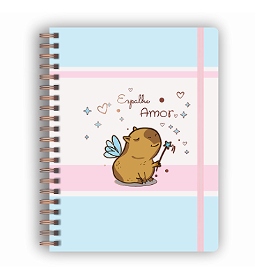 Caderno Colegial Reposicionável Espalhe Amor