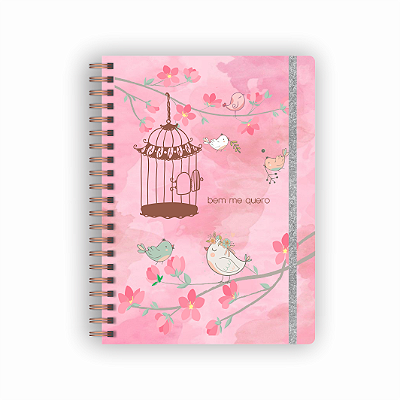 Caderno Colegial Reposicionável Bem me Quero