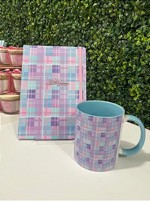 Kit Caderninho + Caneca - Xadrez