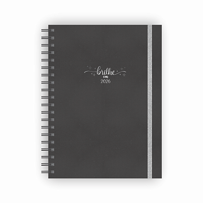 Agenda Capa Dura 2026 Brilhe Preto