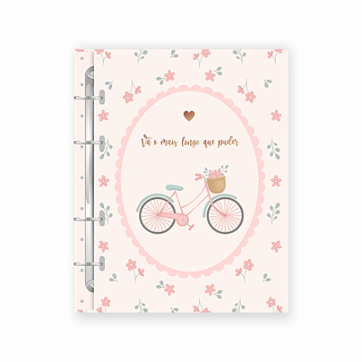 Caderno Colegial Argolado Vá o Mais Longe Que Puder