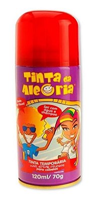 1un Tinta Temporária Para Cabelos Spray Vermelho 120ml