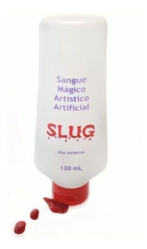 Sangue Falso Mágico Artificial Slug 120 M- Maquiagem terror