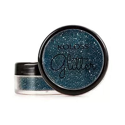 Glitter de maquiagem Koloss ciano 2,5gr