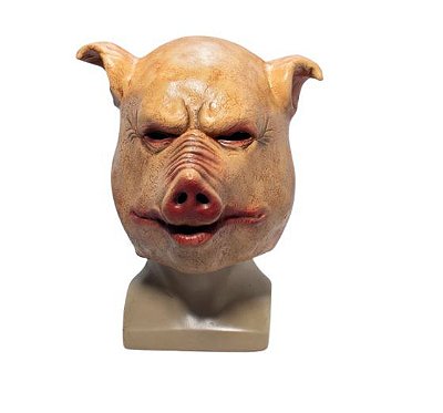 Máscara de Látex Porco Assassino Fantasia terror