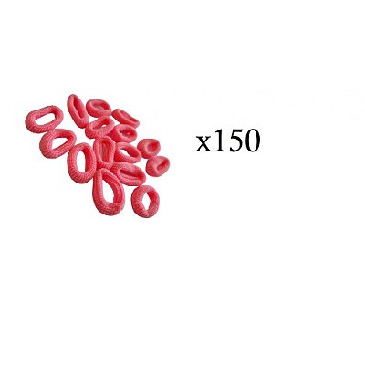 Xuxinha de cabelo rosa chiclete pacote com 150 unidades