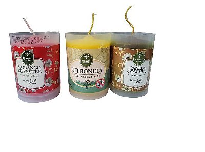 Kit 2 Velas perfumadas aromatizadas dura até 30 horas