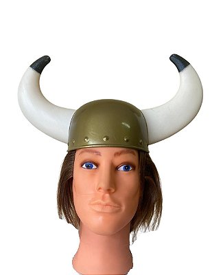 Fantasia Chapéu de Corno Touro Chifrudo Viking