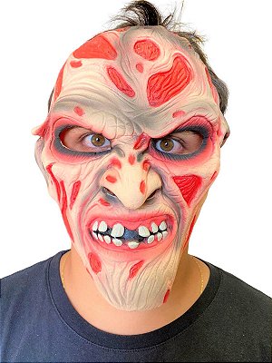 Máscara Freddy Krueger Halloween Fantasia Assustador Festa