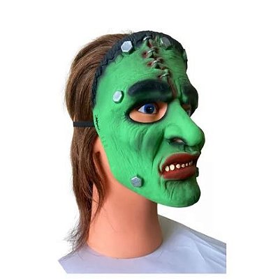 Fantasia Máscara Personagem Frankenstein rosto Inteiro de Látex