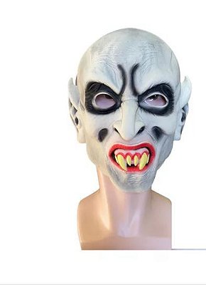 Fantasia Máscara Diabo Vampiro Assustador- De látex