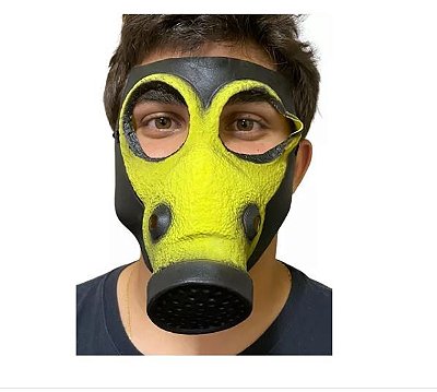 Fantasia Máscara estilo Guerra Biológica de Látex