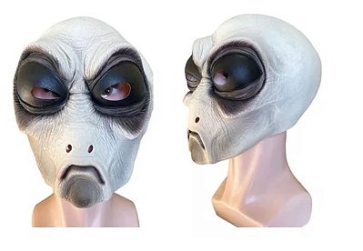 Fantasia Máscara Extraterrestre ET de Látex Boladão