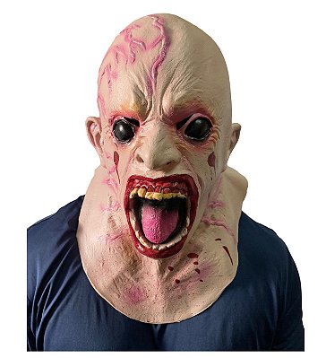 Máscara de Látex Monstro Assustador  Zumbi Terror Fantasia