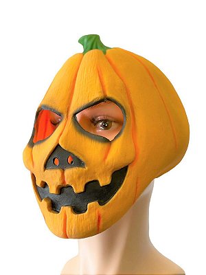 Fantasia Máscara Abobora Halloween Terror Assustadora
