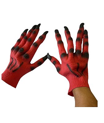 Fantasia Mãos de Diabo 32cm Terror Assustador Halloween 2un