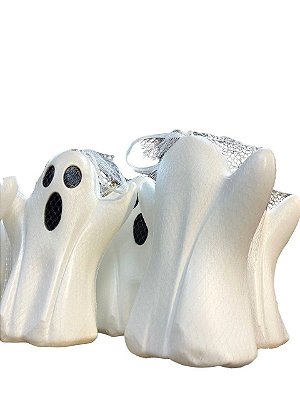 Kit 2un Enfeite de Halloween Fantasma Boo Alfa em Plástico
