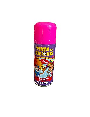 1un Tinta Temporária Spray para Cabelo Rosa 120ml Festa carnaval