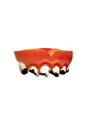 Fantasia dentadura de dente Cariado de Látex engraçado