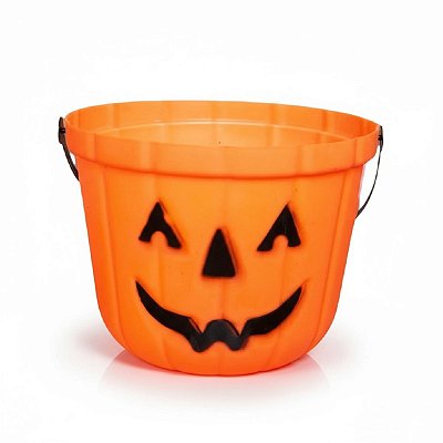 Kit 2un Decoração festa Halloween Caldeirão Abobora Grande