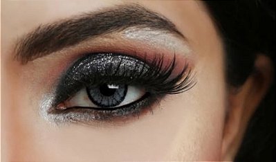 Par de Lente De Contato cinza para fantasia cosplay festa