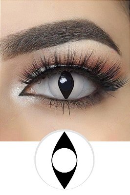 Fantasia Par Lentes de contato olho de Gato com capinha