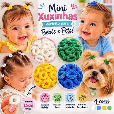 Kit 60 Xuxinhas Pet Copa Mundo Cores da Bandeira Brasil 1cm