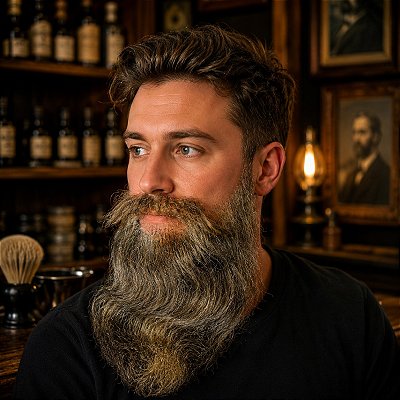 Barba Falsa Postiça + bigode Realista Castanho claro + cola