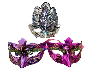 Fantasia Mascara de Carnaval estilo Baile de máscaras