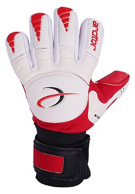 Luvas de Goleiro Arcitor Keras HTEX Negative (Branco Vermelho) D-SOFT 3.5mm