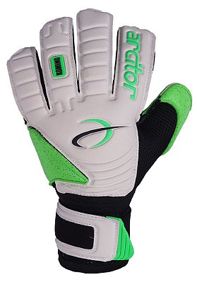 Luvas de Goleiro Arcitor Komino Flat (Branco Verde) QW Elite