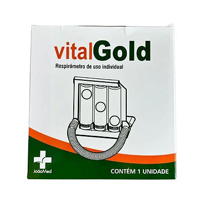Exercitador Respiratório VitalGold - Respirômetro Aparelho Para Fisioterapia Manual.