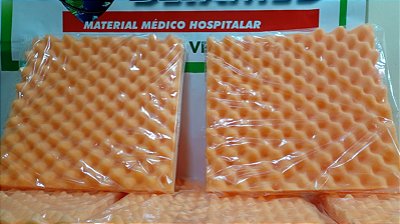 Almofada Caixa De Ovo 40x40X4XCM - Anti Escaras - Laranja -