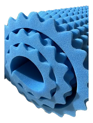 Colchão Caixa Casca De Ovo D20 - Solteiro Anti-escaras - AZUL