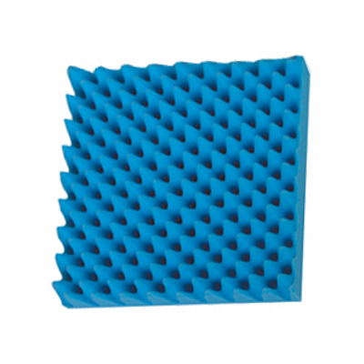 Almofada Caixa de Ovo Espuma AZUL Quadrada - D28 .