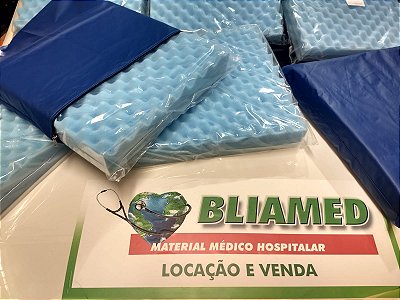 Almofada de Espuma Perfilada COM CAPA 40 X 40X 7 CM - D28 Caixa de Ovo Conforto BLIAMED