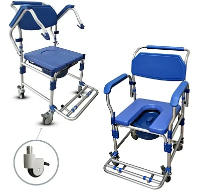 Cadeira de Banho Alumínio Desmontável D60 - Dellamed