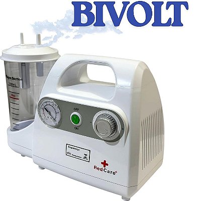 Aspirador Cirúrgico Portátil Red Care Supermedy ASP 1L Bivolt .