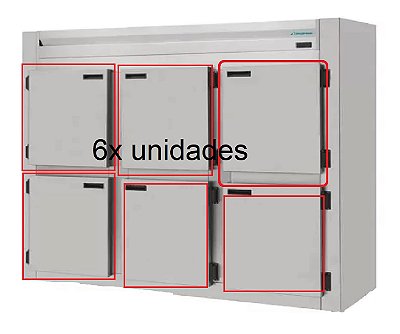 6x BORRACHAS - GAXETAS KOFISA-66x49CM PARAFUSADAS